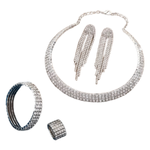 Ensemble de Bijoux Élégant en Cristal
