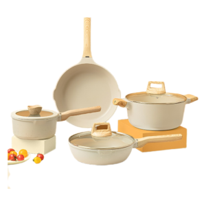 Batterie de Cuisine Antiadhésive en Pierre